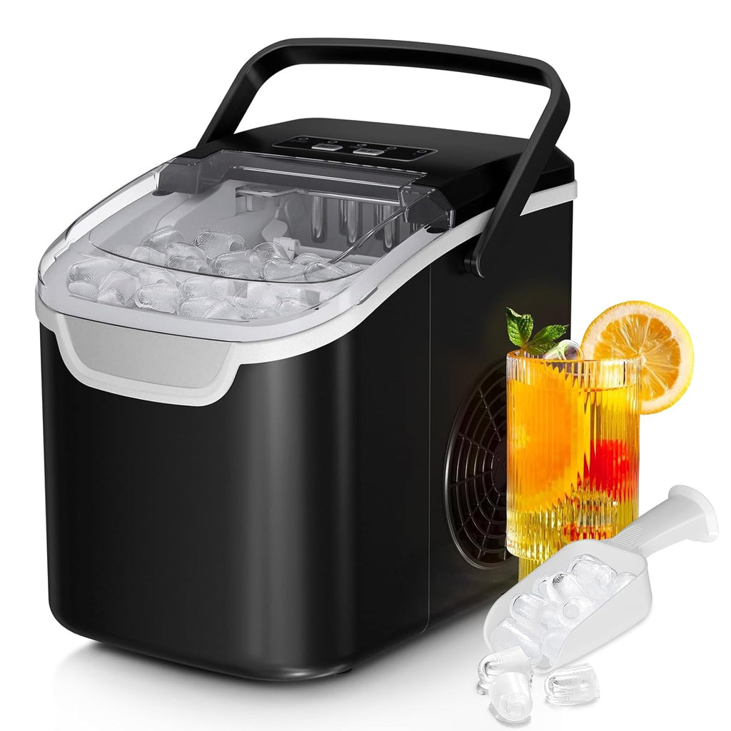 Countertop Ice Maker Machine – 26lb/Day, 2 Sizes of Ice Cubes ❄️