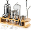 26-Piece Cocktail Shaker Set with Bamboo Stand 🍸