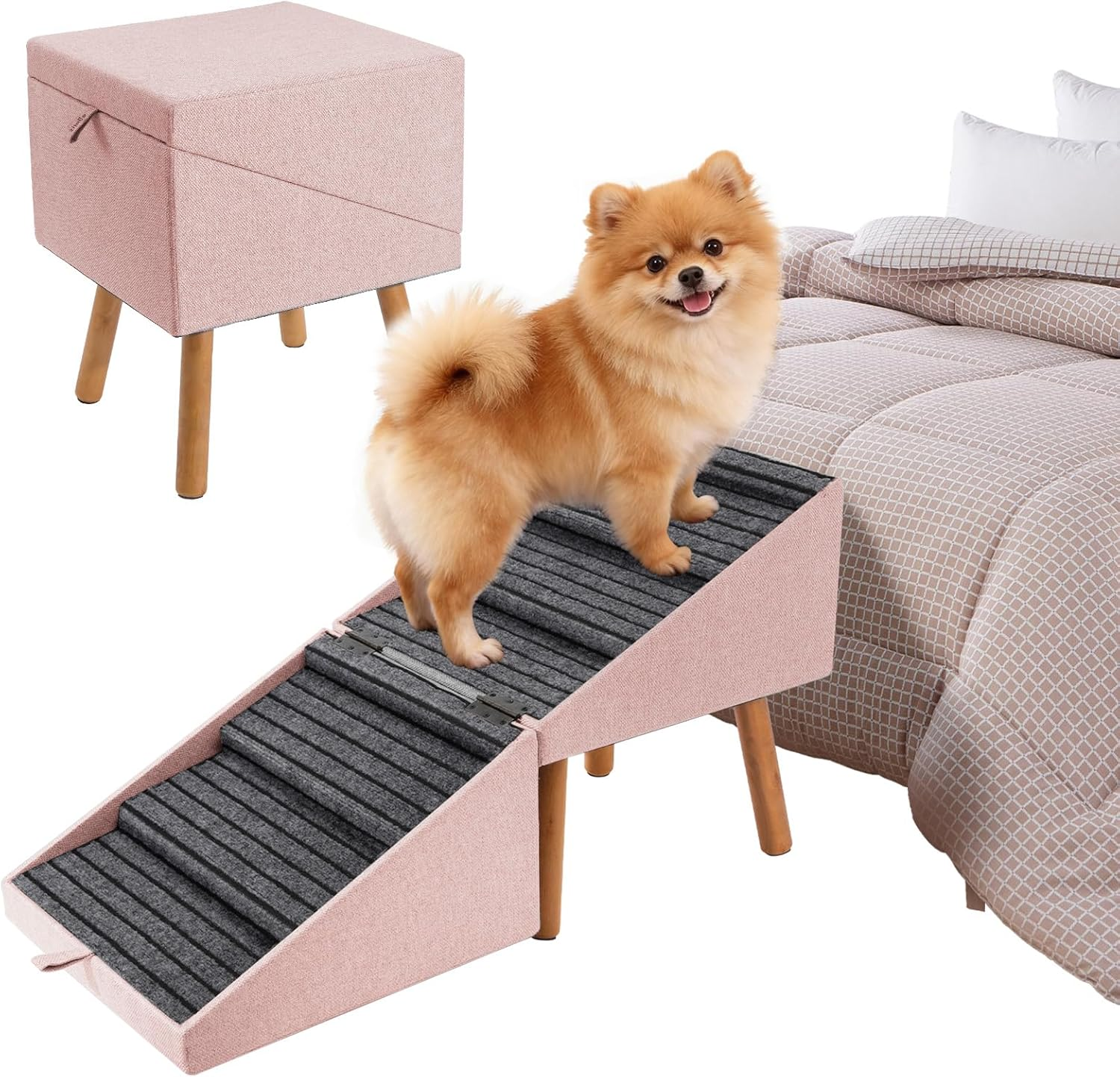 Foldable 2-in-1 Dog Ramp for Easy Storage & Use