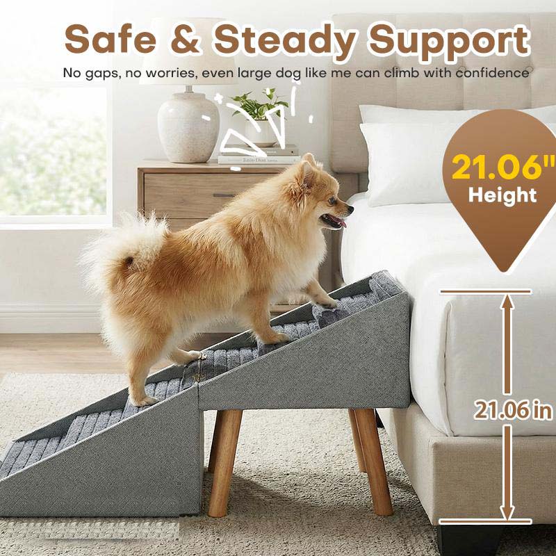Foldable 2-in-1 Dog Ramp for Easy Storage & Use