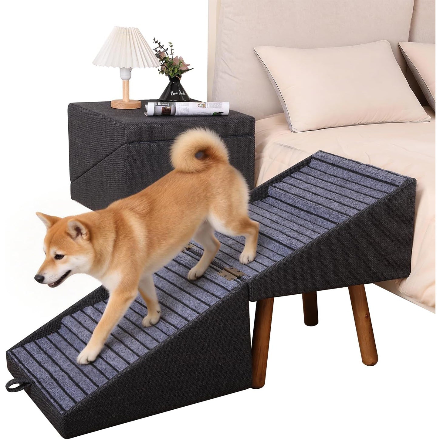 Foldable 2-in-1 Dog Ramp for Easy Storage & Use